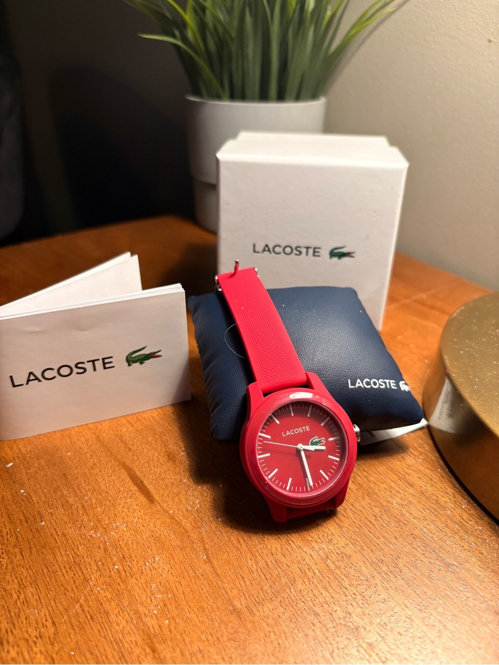 Lacoste Dark Pink Sport Silicone Watch